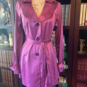 Beautiful, light-weight, purple trench coat.